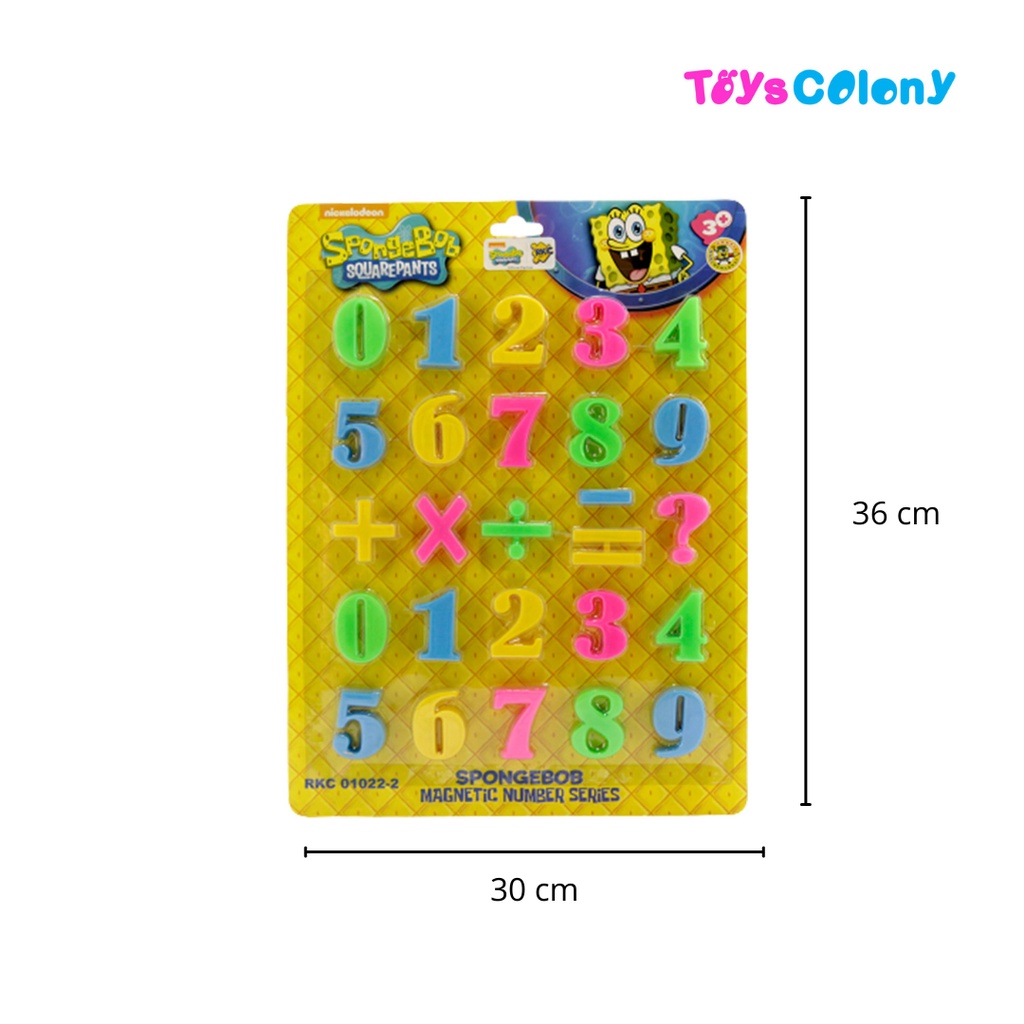 Mainan Edukasi Magnet Angka Number Magnet Spongebob RKC01022-2