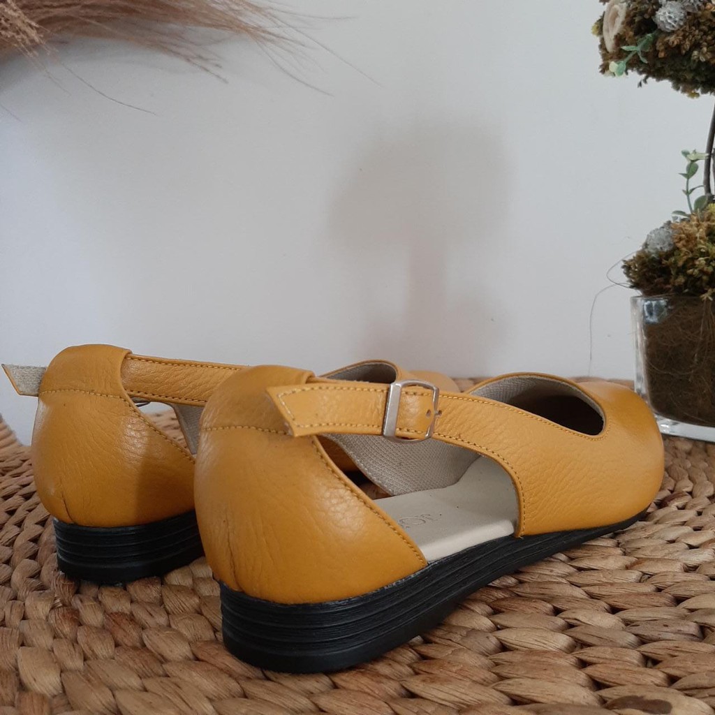 SEPATU PANTOFEL KULIT WANITA KERJA KULIT HIGH HEELS SEPATU KANTOR