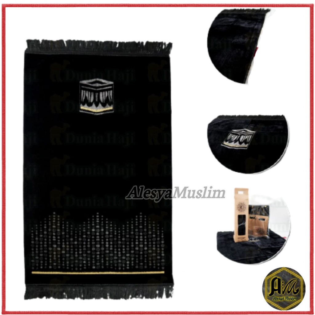 SAJADAH WANGI HITAM PLUS BOX &amp; TASBIH