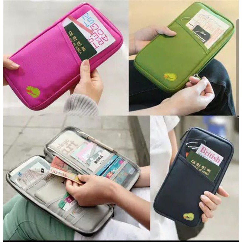 CARD ID HOLDER - PASSPORT WALLET DOMPET PASPOR TRAVEL ORGANIZER