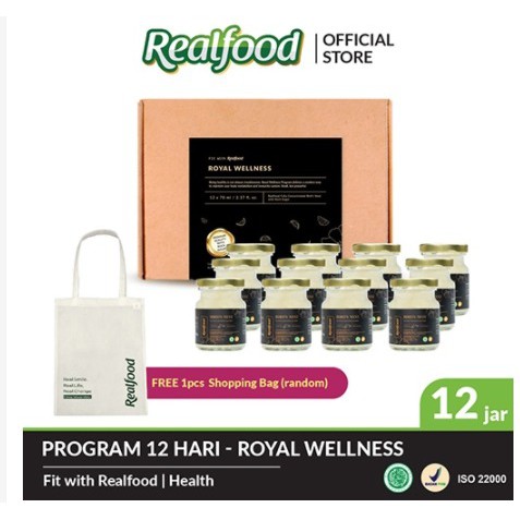 

Realfood Royal Wellness Minuman Birdnest BLACK Premium 1 Box (12x 70ml)