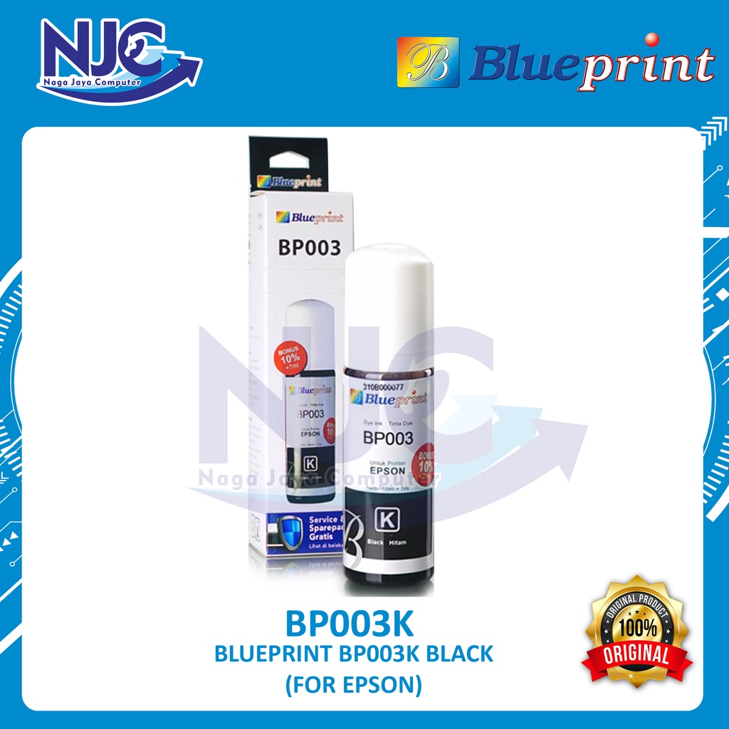 TINTA EPSON 003 BLUEPRINT FOR PRINTER EPSON 72ml BLACK - HITAM