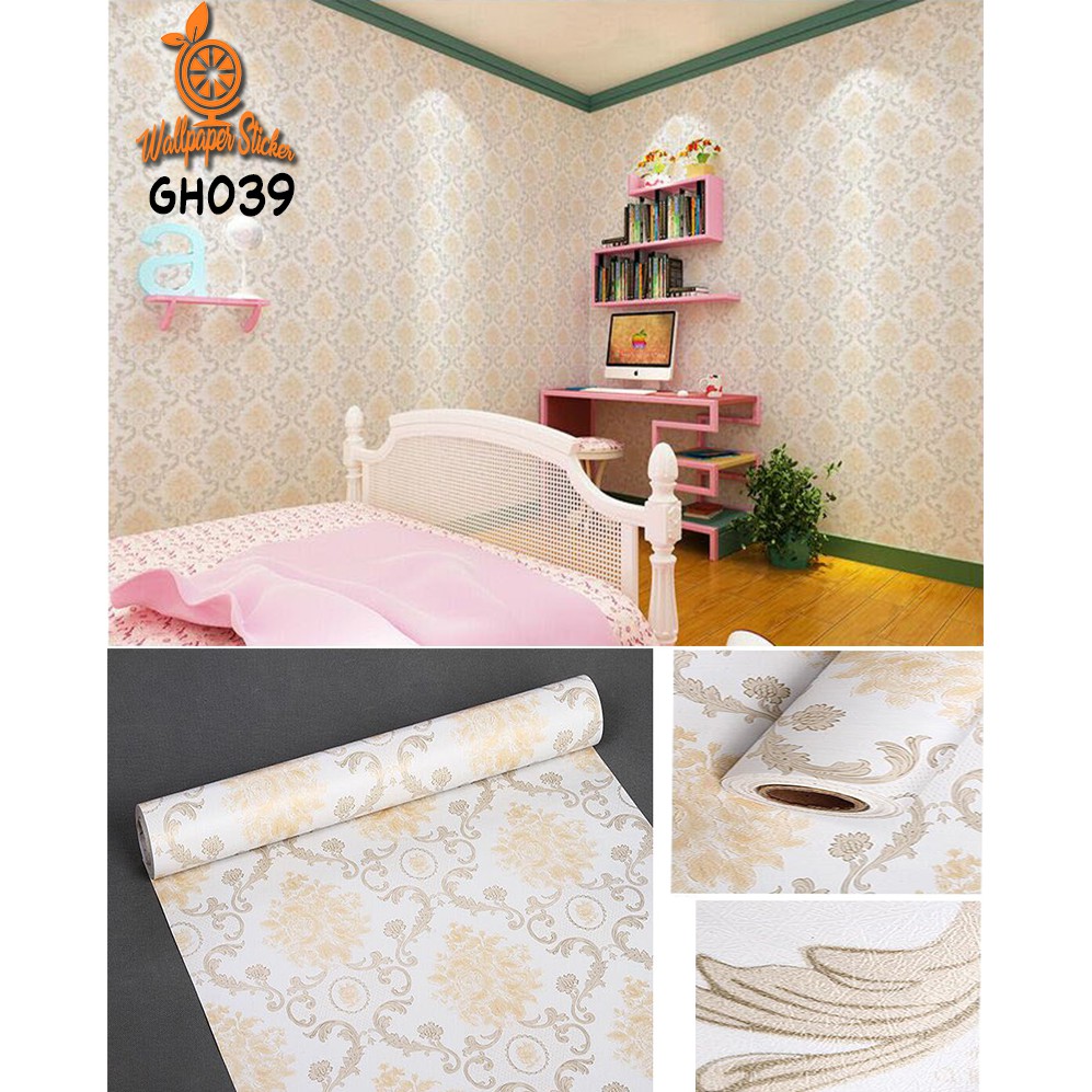 Wallpaper Dinding Aesthetic Wallpaper Dinding 3D / Wallpaper Dinding Motif 45cmX9m HOMELIVING