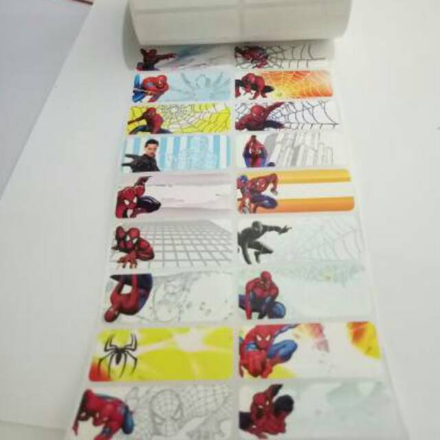 

Label Nama Spiderman Ukuran L