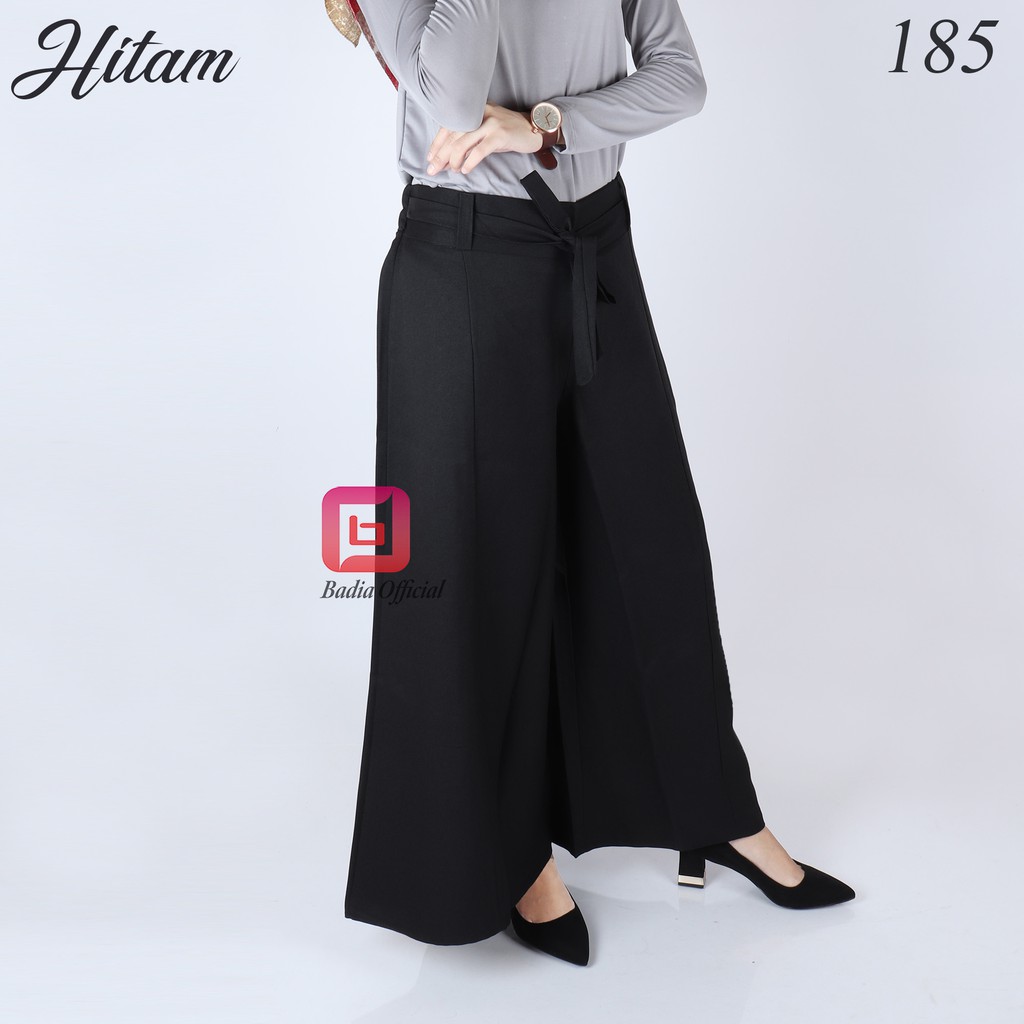 celana kulot palazzo formal gabardin import