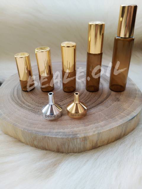 Corong Stainless Mini - Corong Rollon Corong Mini Stainless Steel Essential oil Alumunium beale.oil corong besi kecil corong warna gold corong silver import kecil mini corong parfum corong super mini kecil small tiny funnel corong kecil plastik