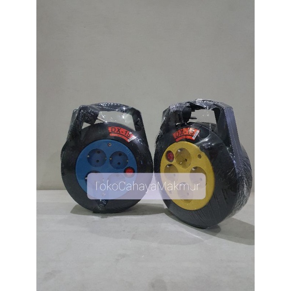 Kabel Roll/Stop Kontak/Kabel Box DX-15 DX15 + Saklar Lampu Indikator Dexta