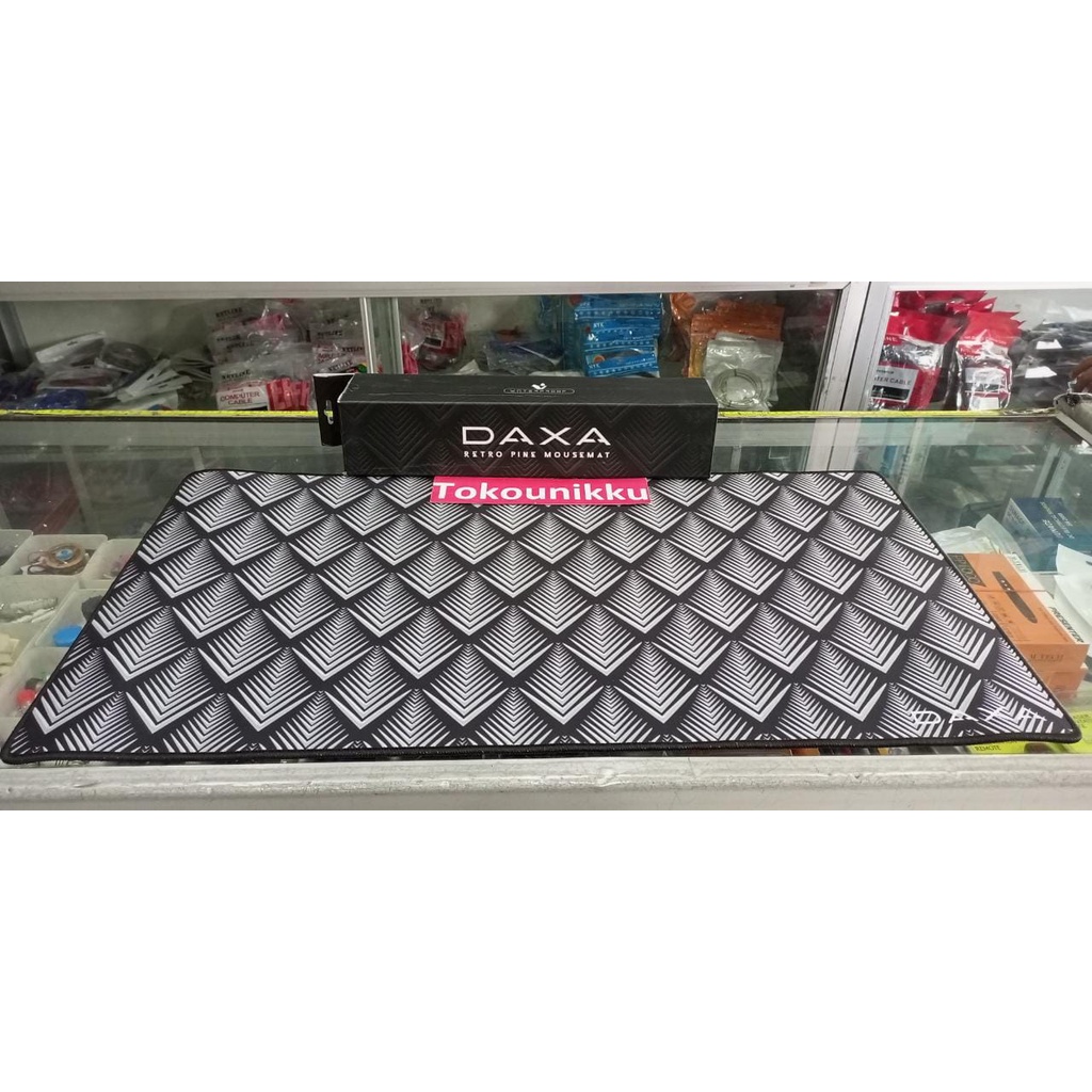 Rexus Mousepad Gaming Daxa Retro Pine Silver Mousemat Cloth XL