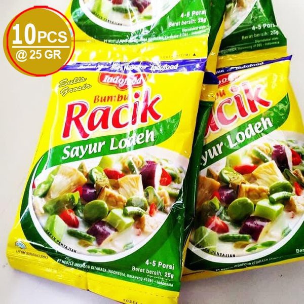 

Indofood racik sayur lodeh 1 renceng 10 sachet