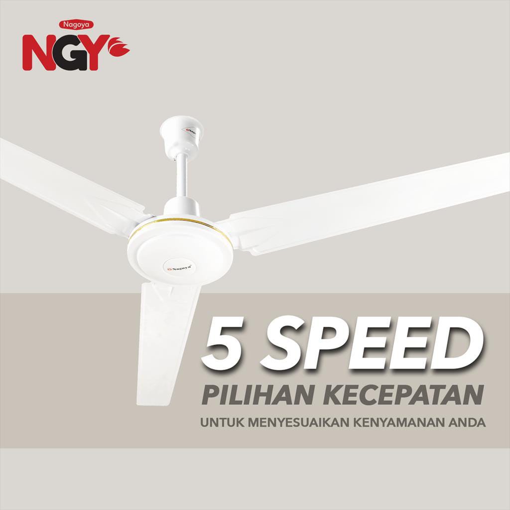 Kipas Angin Plafon NAGOYA (Ceiling Fan) 56&quot; - Baling Besi - NG56CF