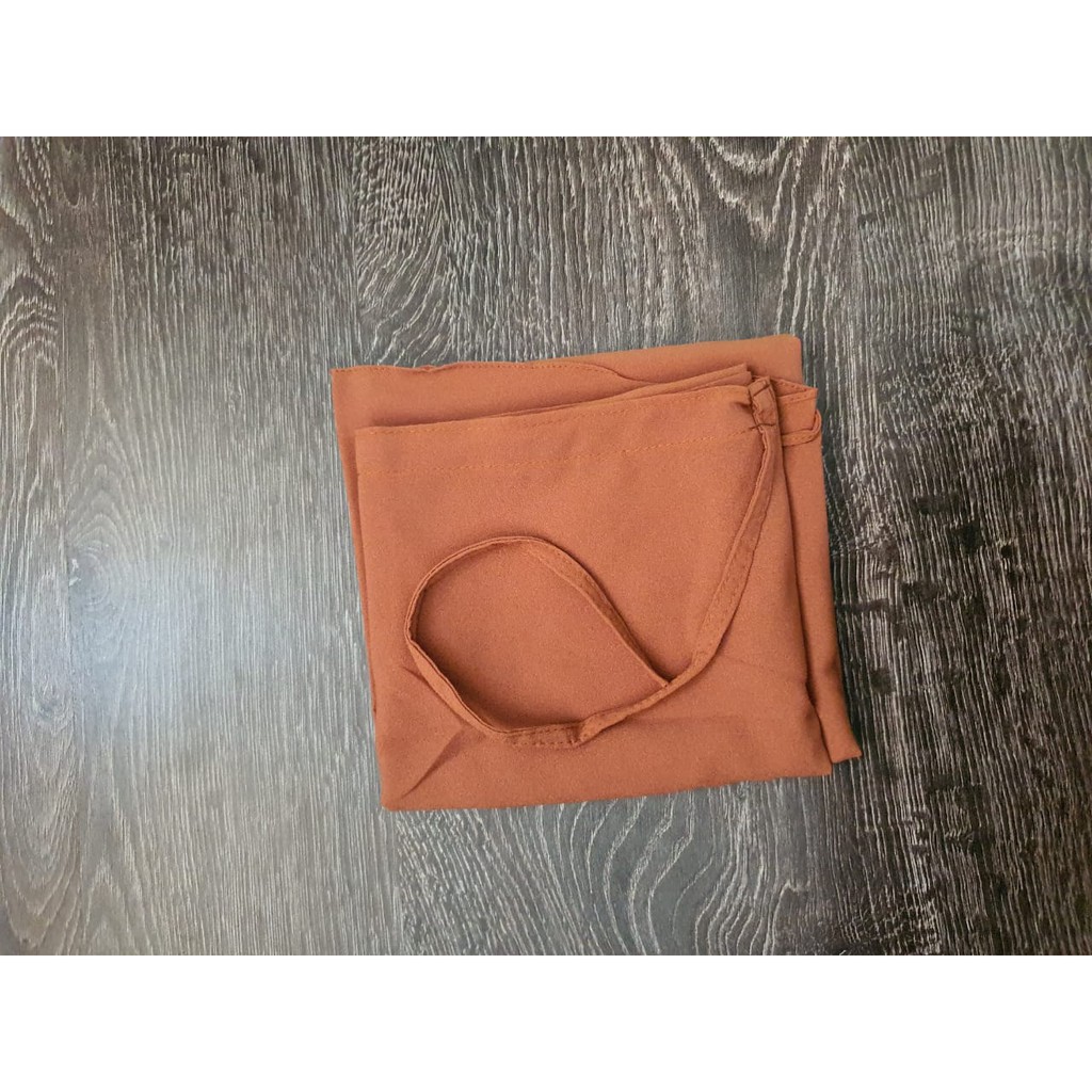 Hijab kerudung jilbab bergo instan maryam diamond-mocca