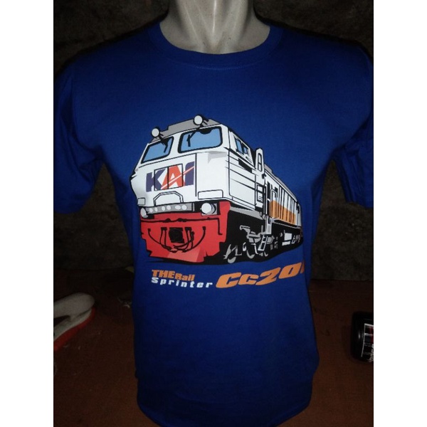 KAOS RAILFANS CC206 BARU FREE  STICKER