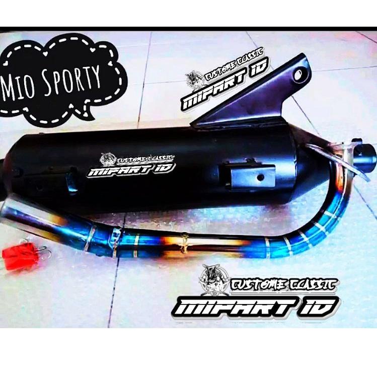 (SIAP KIRIM) knalpot matik mio sorty suara bass moge
