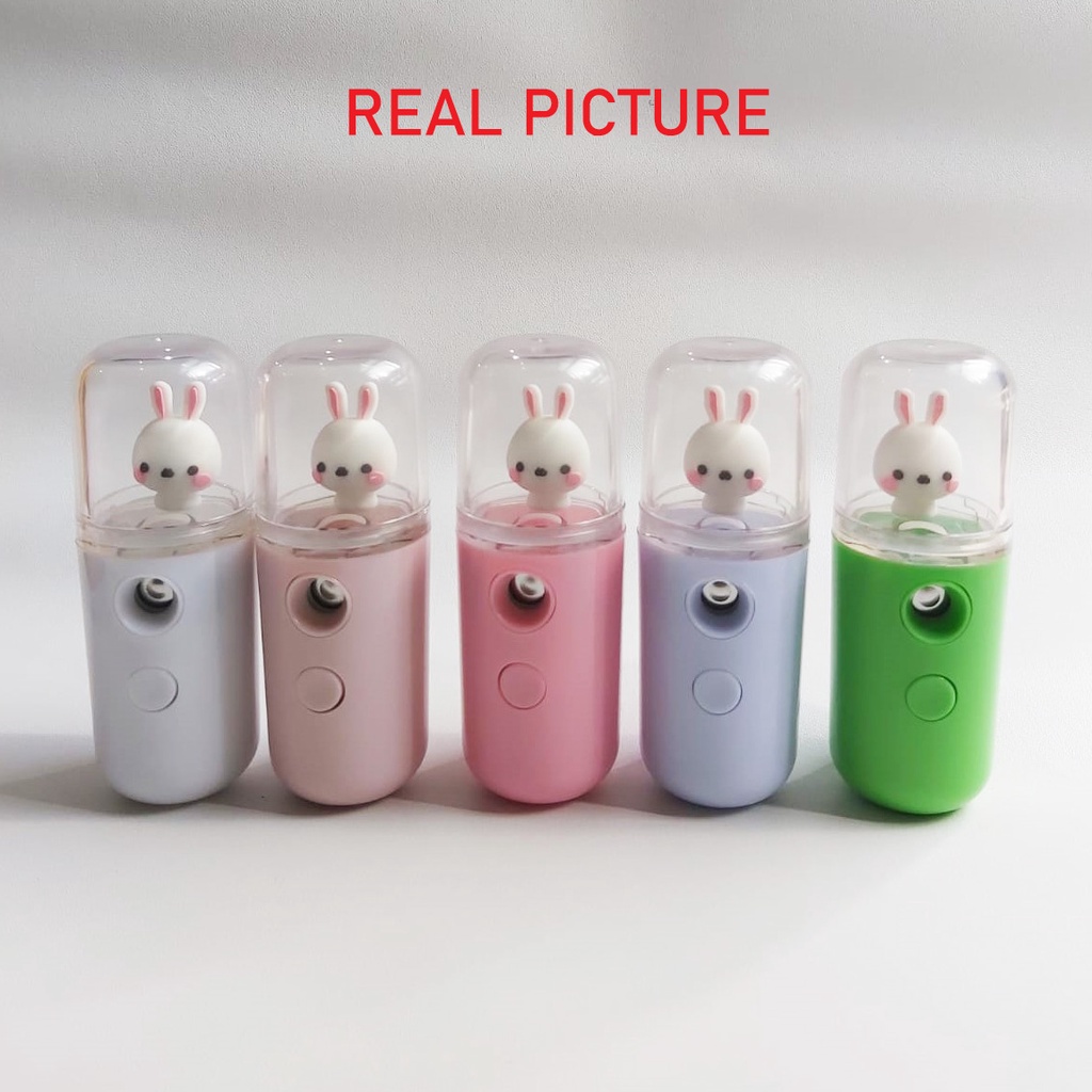 Nano Spray Portable Mini Mist Sprayer Doll Facial Steamer USB Pelembab Perawatan Wajah Boneka