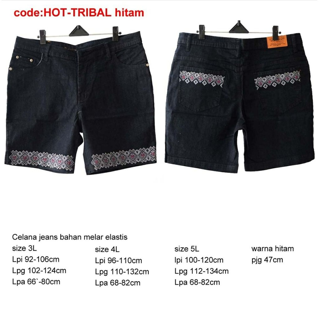 HOT-TRIBAL HOTPANTS JEANS XXXL