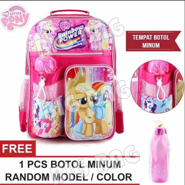 Tas Ransel Anak Perempuan My Little Pony Bonus Botol Minum