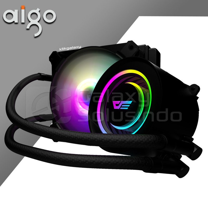 AIGO DARKFLASH DX120 TWISTER ARGB Liquid CPU Cooler - Black