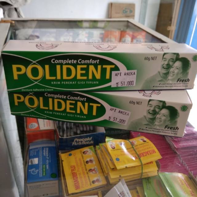 Polident lem gigi palsu