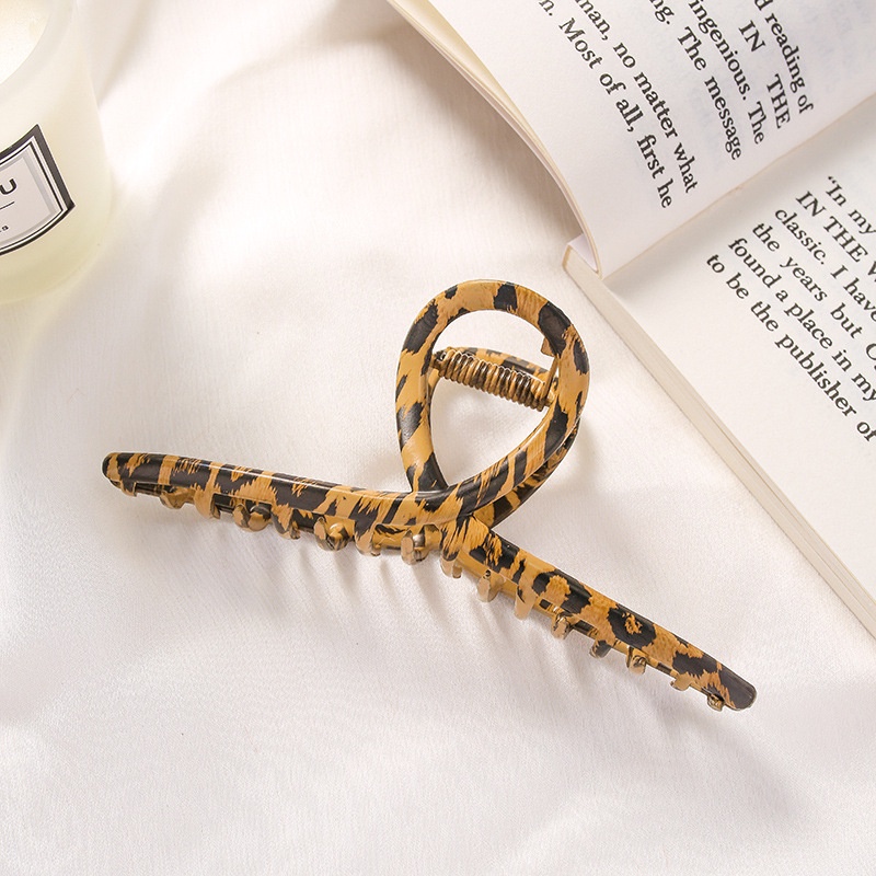 Korean Elegant Five-pointed Star Butterfly Leopard Hairpin Simple Commuter Hair Claws