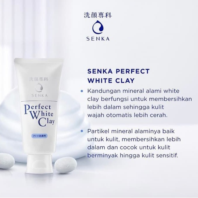 SENKA PERFECT WHIP FACIAL FOAM / CLEANSING FOAM : U / FRESH / WHITE / WHITE CLAY