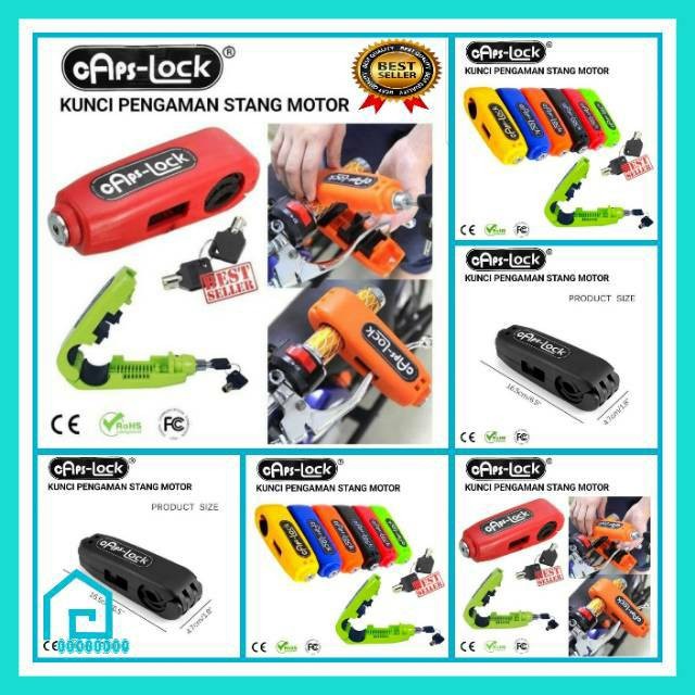 Jual Kunci Gembok Motor Griplock Capslock Shopee Indonesia