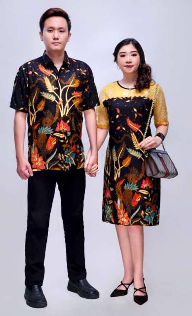 BATIK COUPLE KELUARGA DRES BROKAT JUMBO NAGITA 5L ADA ANAK TERBARU WARNA HITAM KUNING RESLETING BELAKANG KEMEJA PENDEK DRESS MIDI KOPEL COPEL BEST SELLER BISA SERAGAM PREMIUM BEST QUALITY KATUN BRUKAT SARIMBIT FAMILY