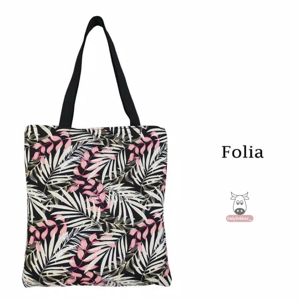 [READY TAS] TOTE BAG DAILY SOKKIES FOLIA SERIES