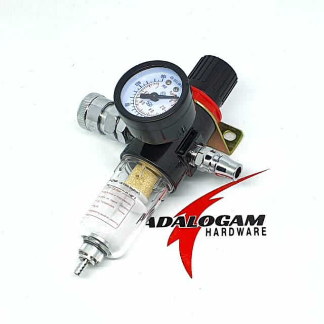 PNP Mollar Single Air Filter Regulator 1/4 Inch - Filter Udara Kompresor