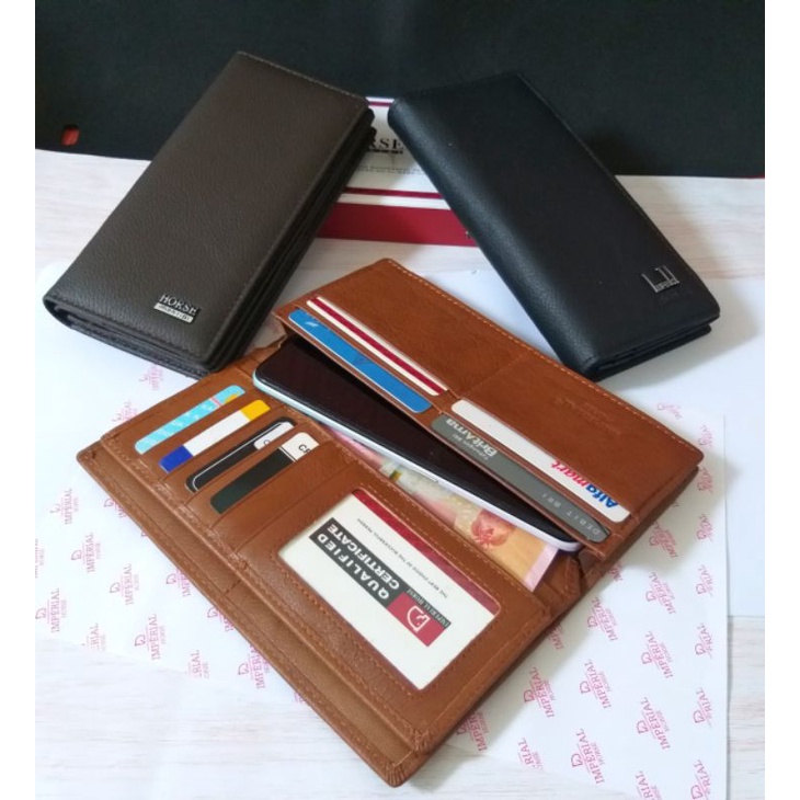 Dompet kulit asli premiumDompet panjang horse imperial