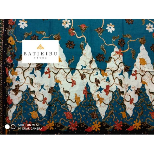 Kain Batik Pekalongan Madura Jaya Motif 31 Hijau Tosca Unggul Jaya