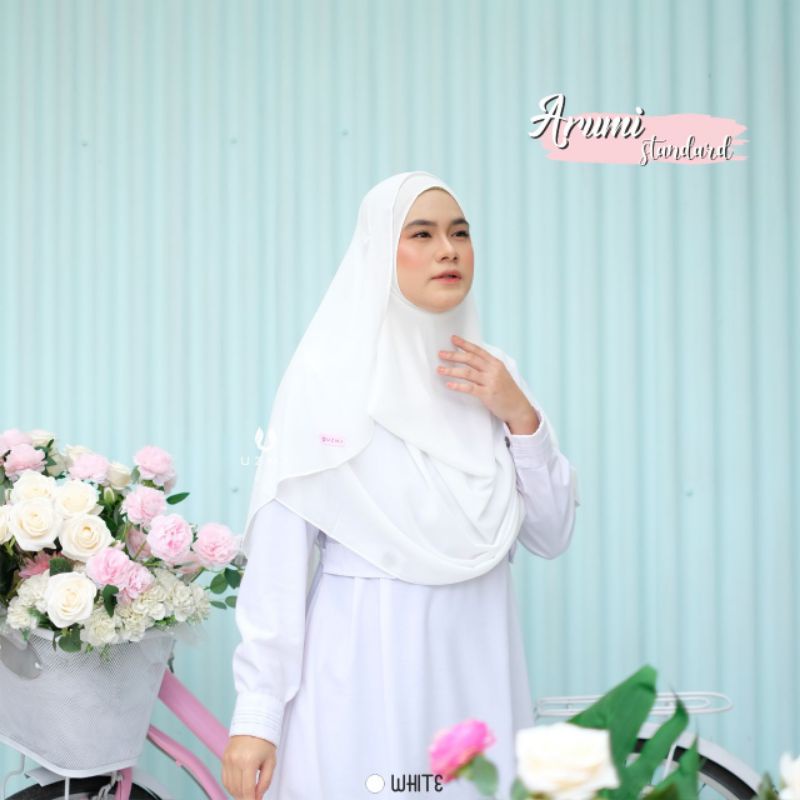 Arumi Pasmina standar Uzma Hijab pashmina standart khimar instan original bergo syari cerutti baby d