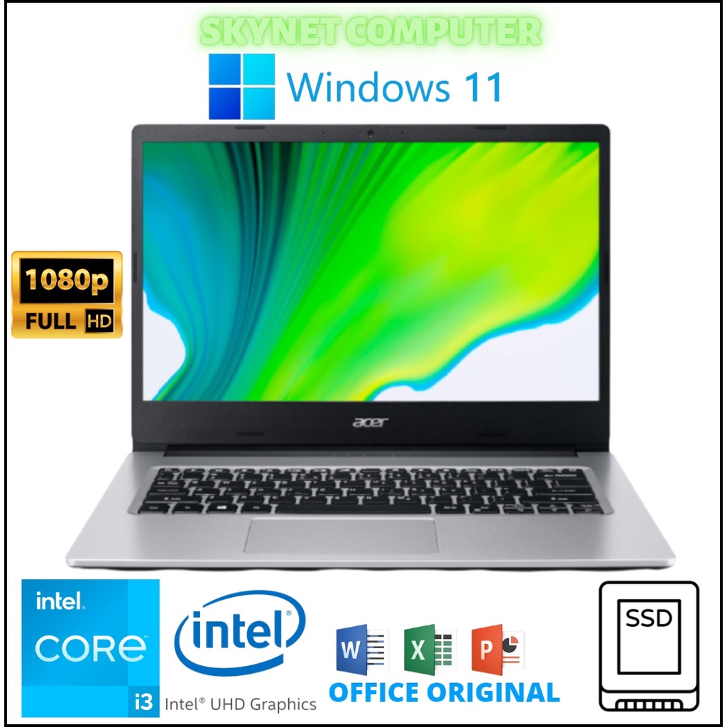 ACER ASPIRE 5 A514 INTEL CORE i3 1115G4 RAM8GB SSD512GB INTEL UHD GRAPHIC WINDOWS 11 ORIGINAL