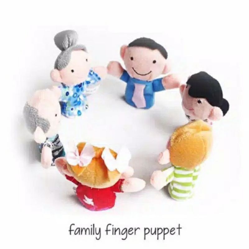 Family Finger Puppet / Mainan Boneka Jari Tangan Keluarga/ Mainan Edukasi Anak