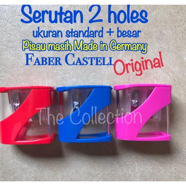 

✶ ATK0559FC Serutan 2 holes 2in1 Faber Castell 2 lubang rautan sharpener ✾