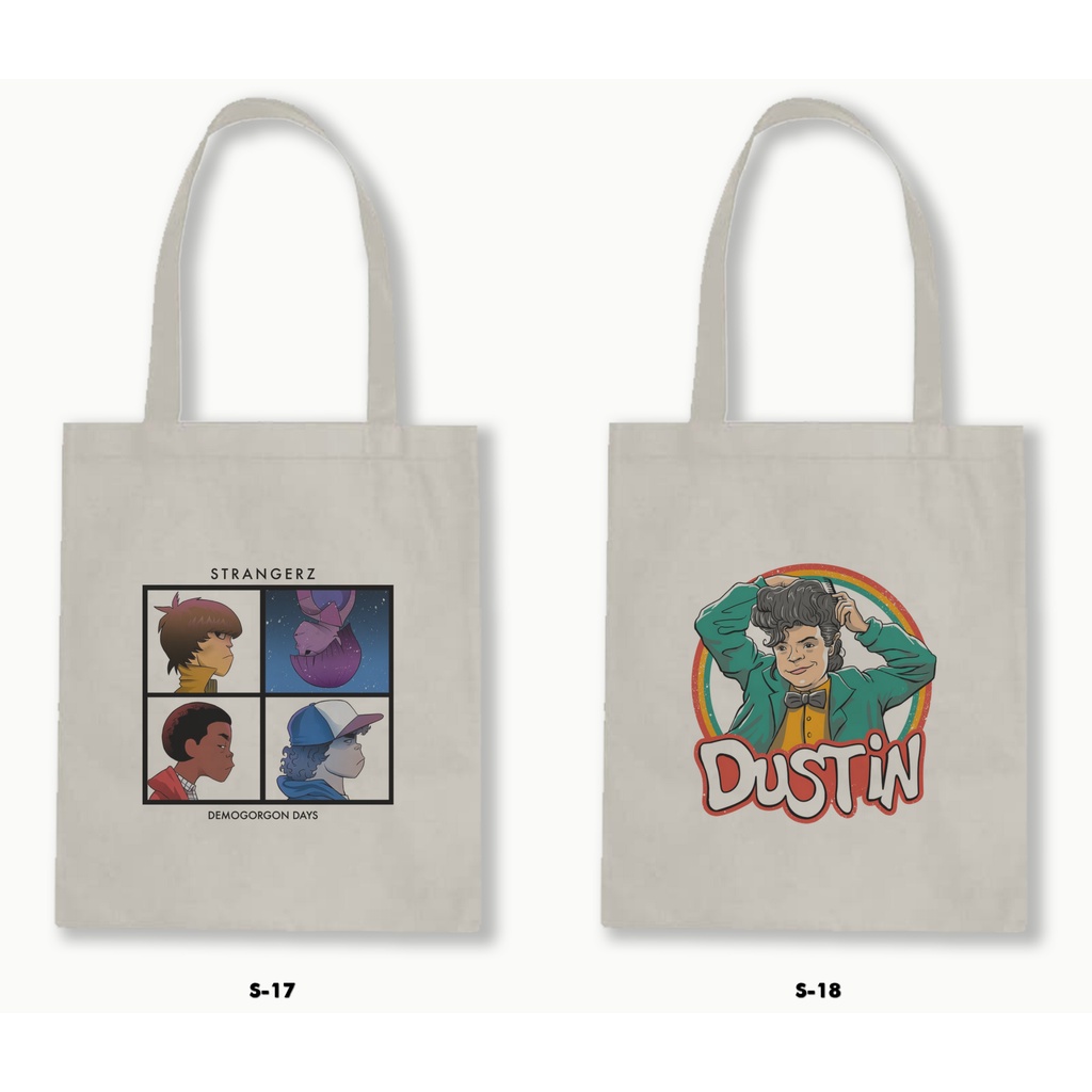 TOTE BAG BLACU - STRANGER THINGS .01