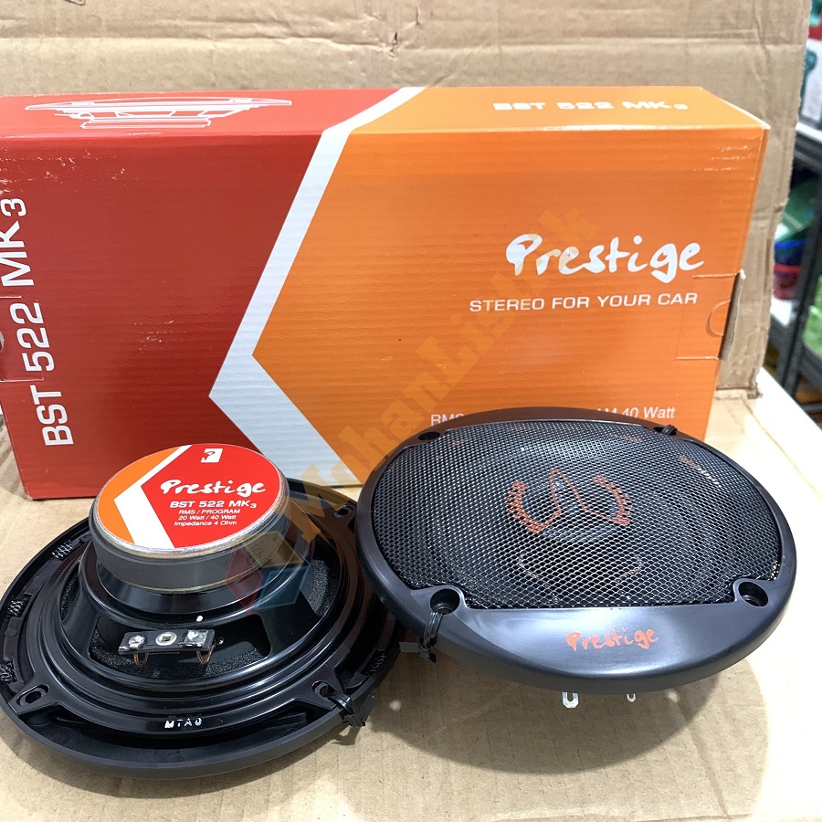 Speaker Mobil BST Prestige 5&quot; 5 Inch 100 Watt 100W 2 Way Suara Jernih 1 Pasang