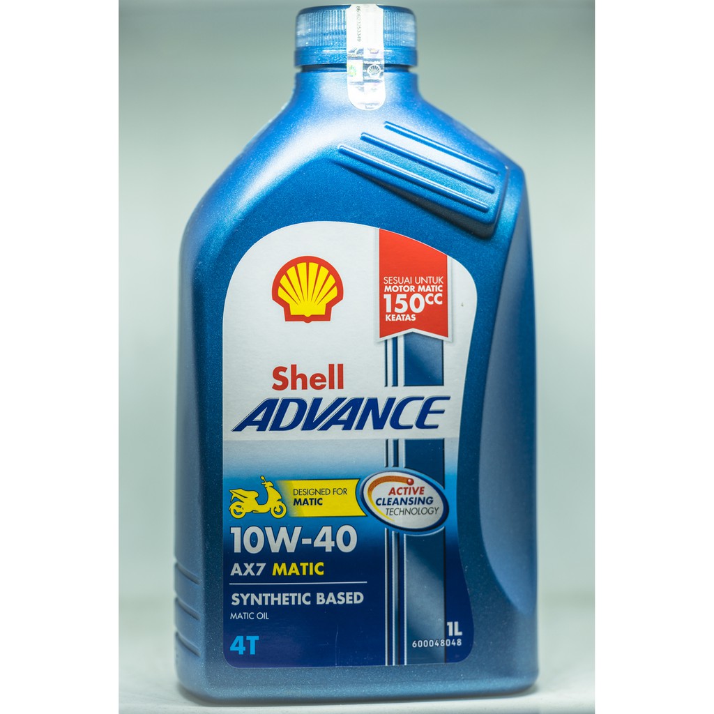 Oli Motor Matik Terbaru Shell Advance AX7 Scooter 1 L