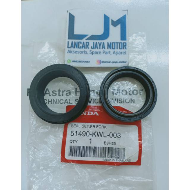 51490-KWL-003 SEAL SIL SKOK SHOCK DEPAN CBR 250R CBR 250 RR CBU & LOKAL K64 51490KWL003 ORIGINAL AHM