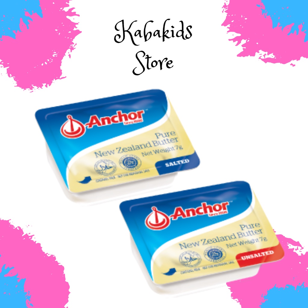 

Anchor Salted Unsalted Butter Mini 7 Gram Mentega MPASI Bayi - Kabakids Store