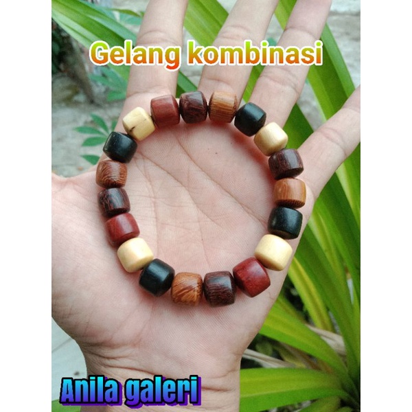 gelang kayu kombinasi bertuah
