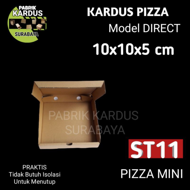 

PIZZA BOX 10x10x5cm KOTAK SOUVENIR KADO ST-11 KARDUS KARTON PACKING