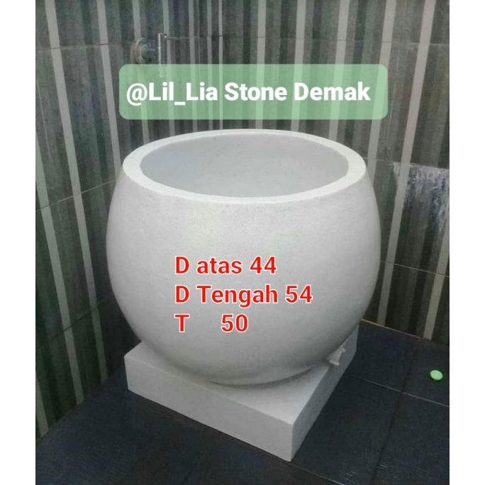 Bak Mandi gentong melon motif teraso murah