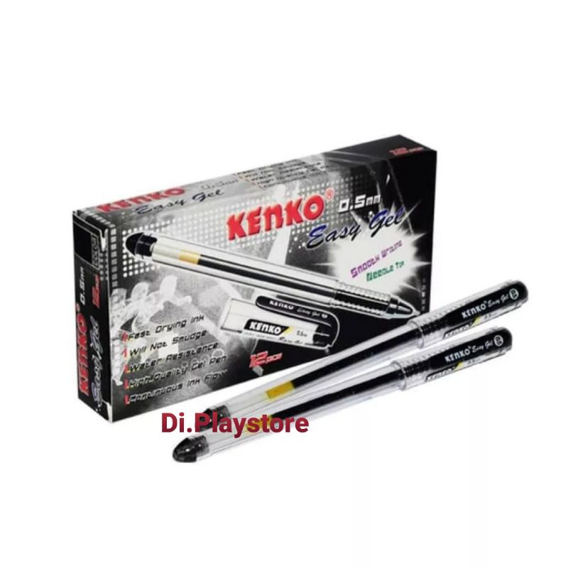 

Pulpen/Ballpoint KENKO Easy Gel 0.5mm KENKO ASLI Pulpen Lancip Pena (1 Pcs)