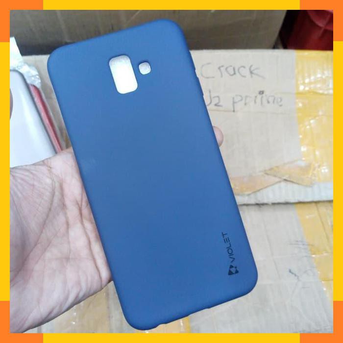 Case Samsung J6 Plus Samsung J6+ Soft Case Silikon Violet Navy Blue