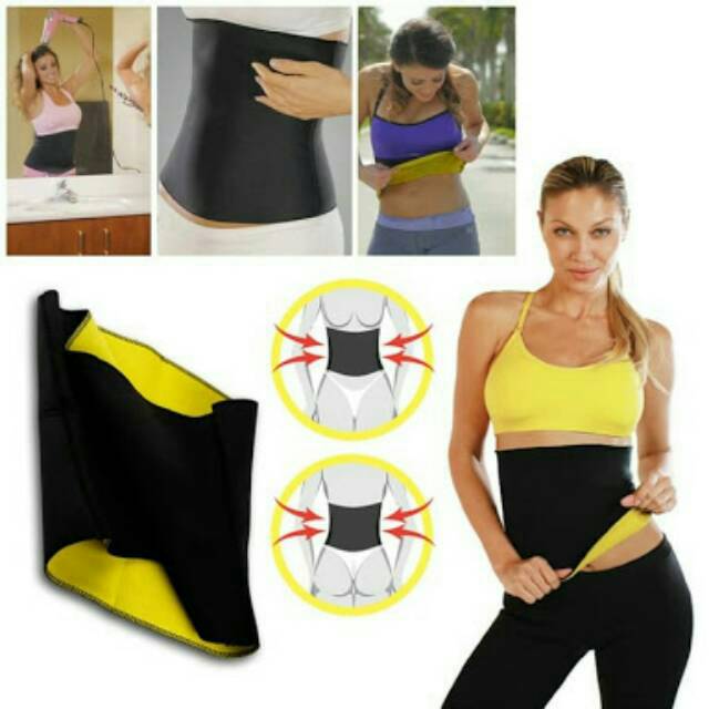 HOT SHAPER SHAPE  SLIM WAIST UNISEX - Korset Pelangsing Perut Orginal Ada Logo dan Box