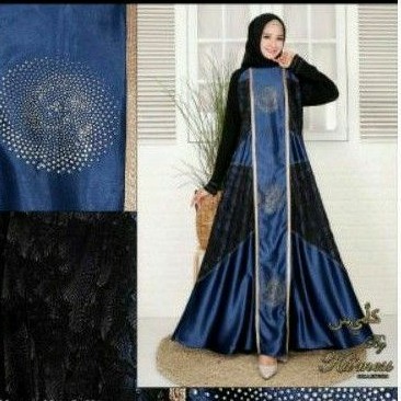 gamis abaya satin marbella payet koncer