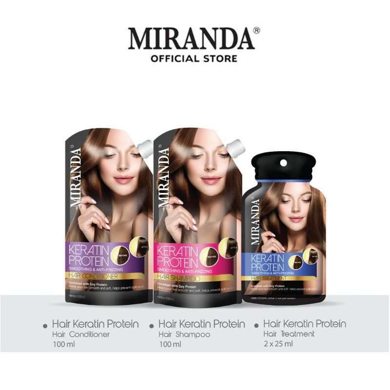 MIRANDA KERATIN PROTEIN 100ml / HAIR CONDITIONER / SHAMPOO / HAIR TREATMENT