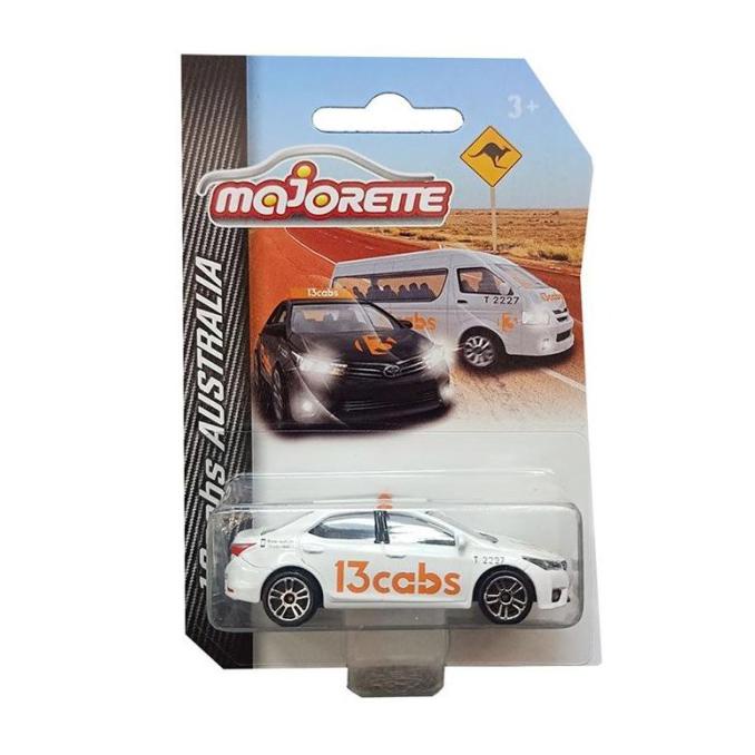 Majorette 13 Cabs Australia Toyota Corolla Altis Diecast - Putih
