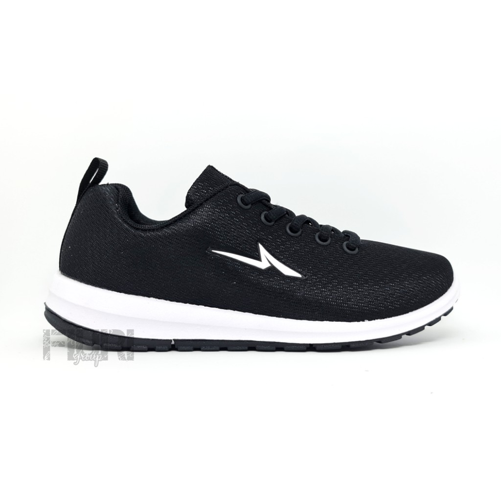 FIURI - Ando Original - Nitta 37-40 Hitam Putih - Sepatu Kets Wanita - Sepatu Sneakers Wanita - Sepatu Olahraga Sport Wanita - Sepatu Casual - Sepatu Jogging Lari Fitness Gym Senam Wanita - Sepatu Perempuan Cewek -Sepatu Sekolah Bertali SMP SMA-2