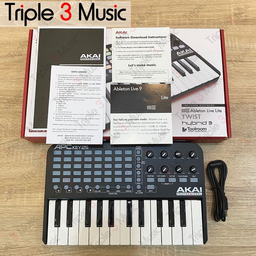 Akai APC Key 25 Midi controller 25 key With launchpad